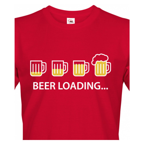 Pánské tričko s pivním potiskem Beer loading BezvaTriko