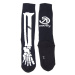 Meatfly ponožky Bones Long Black | Bílá