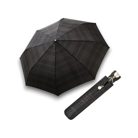Bugatti Gran Turismo Check Black - pánský plně automatický skládací deštník