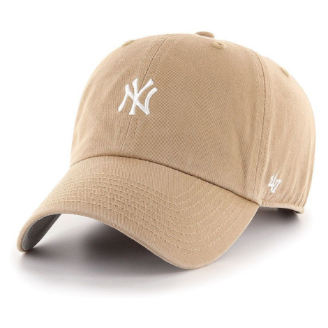 Čepice 47brand MLB New York Yankees béžová barva, s aplikací, B-BSRNR17GWS-KH 47 Brand