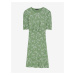 Zelené dámské květované minišaty Marks & Spencer