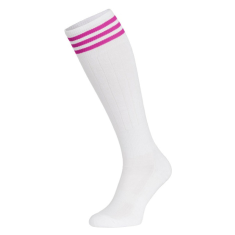 Nessi Sportswear Bavlněné podkolenky 2-P - Bílá+Růžová