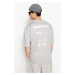 Trendyol T-Shirt - Gray - Oversize