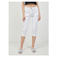 Bílé tříčtvrteční kalhoty CAMAIEU - Dámské