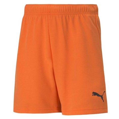 Puma TEAMRISE SHORTS Juniorské šortky, oranžová, velikost