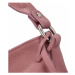 Krásná dámská kožená kabelka Lydie, růžová