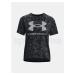 Tričko Under Armour UA LOGO AOP HEAVYWEIGHT SS-BLK