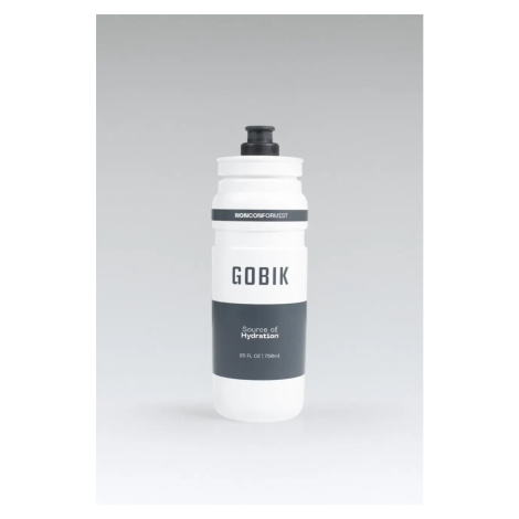 GOBIK Cyklistická láhev na vodu - FLY - bílá