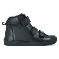 CRAVE SNOWFIELD Black | Dětské zimní zateplené barefoot boty