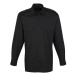 Premier Workwear Unisex pilotní košile s dlouhým rukávem PR210 Black