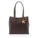 Kabelka karl lagerfeld k/lock soft md tote dark chocolate