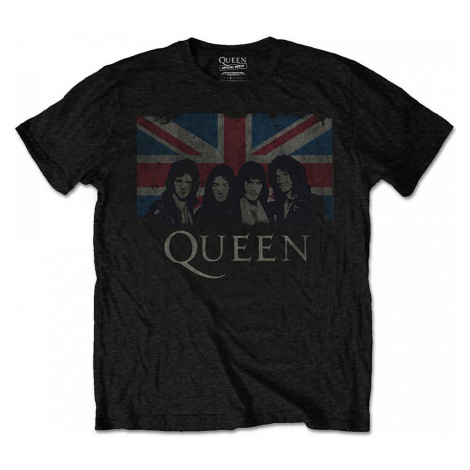 Queen tričko, Union Jack Black, pánské RockOff
