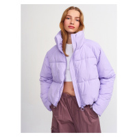 Dilvin 60322 Raglan Sleeve Inflatable Coat-lilac