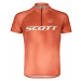SCOTT Cyklistický dres s krátkým rukávem - RC PRO JR - oranžová