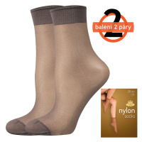 Lady B Nylon 20 Den Silonové ponožky - 6x2 páry BM000000615800100207 fumo UNI