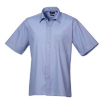 Premier Workwear Pánská košile s krátkým rukávem PR202 Midblue -ca. Pantone 2718