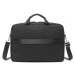 KONO vodoodpudivá elegantní prošívaná taška na notebook 15,6" - černá