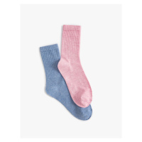 Koton Set of 2 Socks, Multicolored Textured