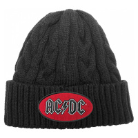 AC/DC zimní pletený kulich, Oval Logo