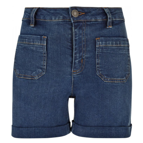 Ladies Vintage Denim Shorts - deepblue washed Urban Classics
