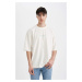 DEFACTO Loose Fit Crew Neck Printed T-Shirt