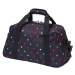Cestovní taška Meatfly Mavis černá/barevné puntíky