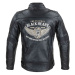 Pánská kožená bunda W-TEC Black Heart Wings Leather Jacket Barva černá