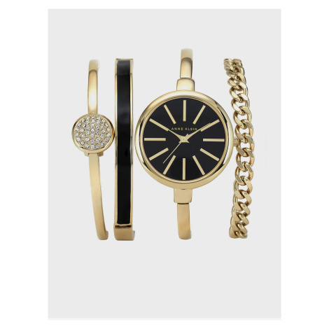 Sada dámských hodinek a náramků ve zlaté barvě Anne Klein