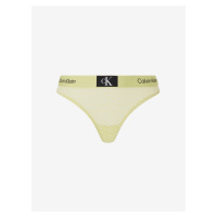 Světle žlutá dámská tanga Calvin Klein Underwear - Dámské