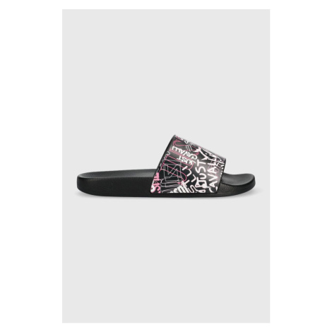 Pantofle Just Cavalli dámské, černá barva, 74RB3SZ3
