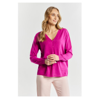 Monnari Cardigans Oříznutý svetr s viskózou Pink