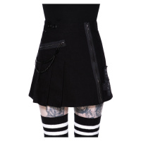 sukně dámská KILLSTAR - Calling Alice Mini Skirt - BLACK