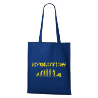 DOBRÝ TRIKO Bavlněná taška s potiskem Evoluce alkohol Barva: Královsky modrá