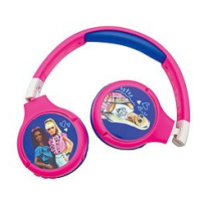 Lexibook Skládací bezdrátová Bluetooth sluchátka Barbie