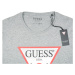 Pánské světle šedé tričko Guess s potiskem trojúhelníku