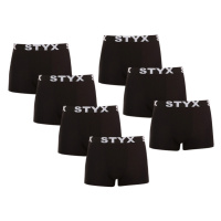 7PACK pánské boxerky Styx sportovní guma černé (7G960)