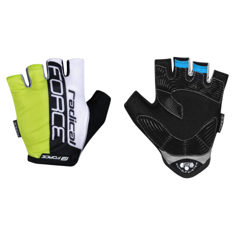 rukavice FORCE RADICAL, fluo-bílo-černé