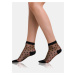 Černé dámské puntíkované silonkové ponožky Bellinda TRENDY SOCKS