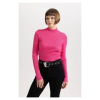 DEFACTO Fitted Half Turtleneck Ribbed Sweater