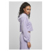 Urban Classics / Ladies Cropped Velvet Oversized Hoody lavender