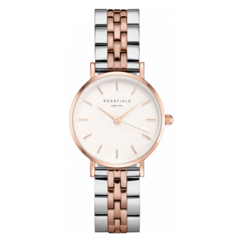 Rosefield The Small Edit White Steel Silver Rosegold Duo 26mm