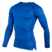 Nike PRO DRI-FIT Pánské triko s dlouhým rukávem, modrá, velikost