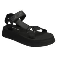 Calvin Klein SANDAL VELCRO WEBBING Dámské sandály, černá, velikost