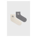 Hedvábné ponožky Lauren Ralph Lauren (2-pak) šedá barva