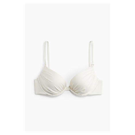 H & M - Bikinová podprsenka super push-up - bílá H&M