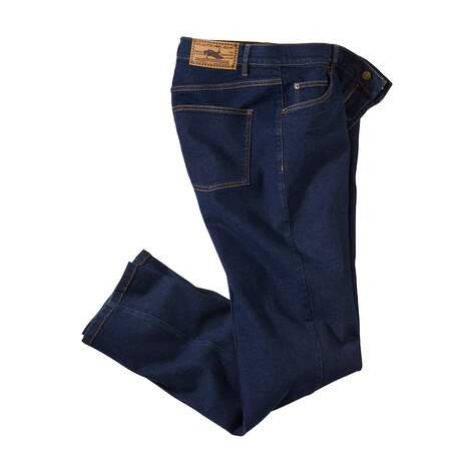Tmavě modré džíny rovného střihu Regular