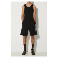 Bavlněné šortky A-COLD-WALL* Essential Logo Sweat Short ACWMB118 černá barva