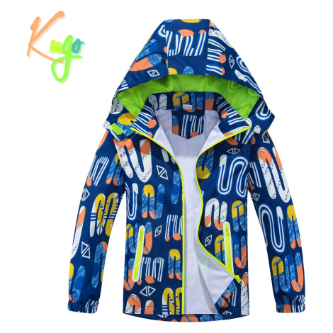 Chlapecká jarní, podzimní bunda - KUGO B2856, modrá Barva: Modrá
