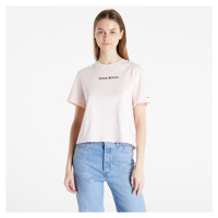 Tričko TOMMY JEANS Classic Serif Linear T-Shirt Pink