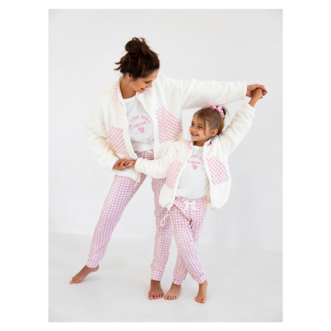 Sweatshirt Sensis Nanny Kids L/R 134-152 ecru-pink 001